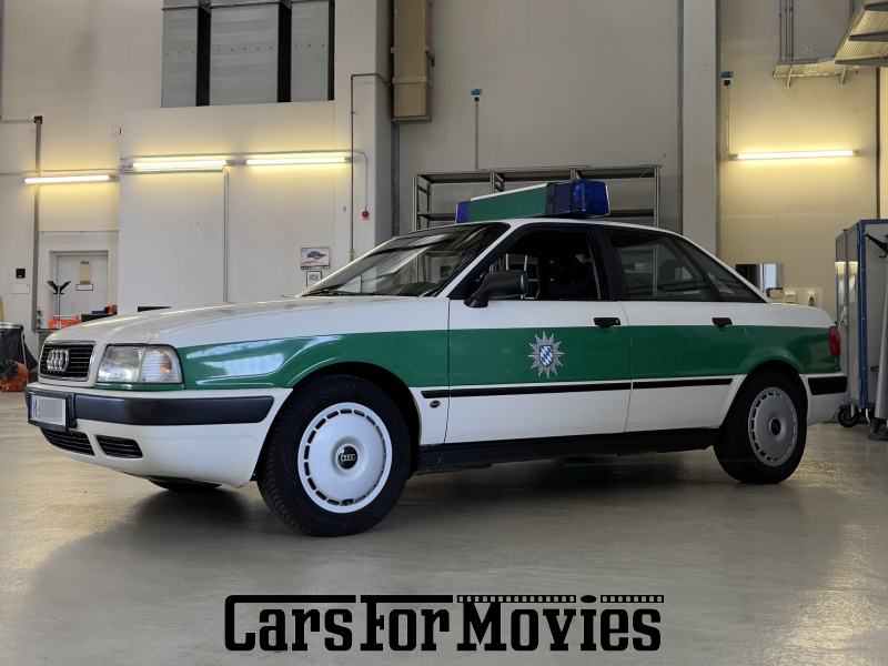 CarsForMovies | Audi 80 B4 1992 Deutschland Weiß Schwarz Einsatzfahrzeug Polizeifahrzeug West Bayern 6483 110